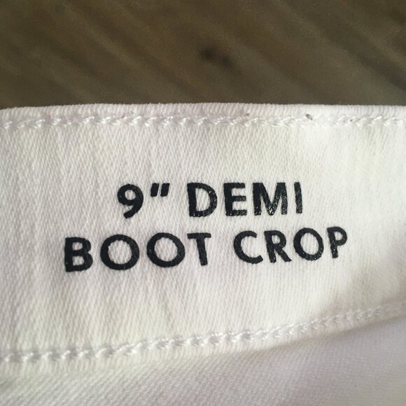 J. Crew white Demi Boot crop distressed jeans size 30 - Picture 6 of 7